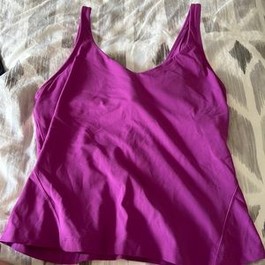 Lululemon vivid plum align tank waist length size 10